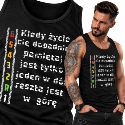 TANK TOP ŚMIESZNY  MOTORYZACYJNE 1R23456